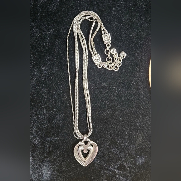 Brighton Silver Heart Filigree Necklace - Picture 4 of 6
